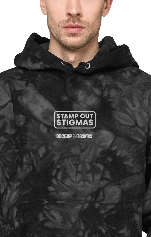 Stamp Out Stigmas Unisex Champion tie-dye hoodie