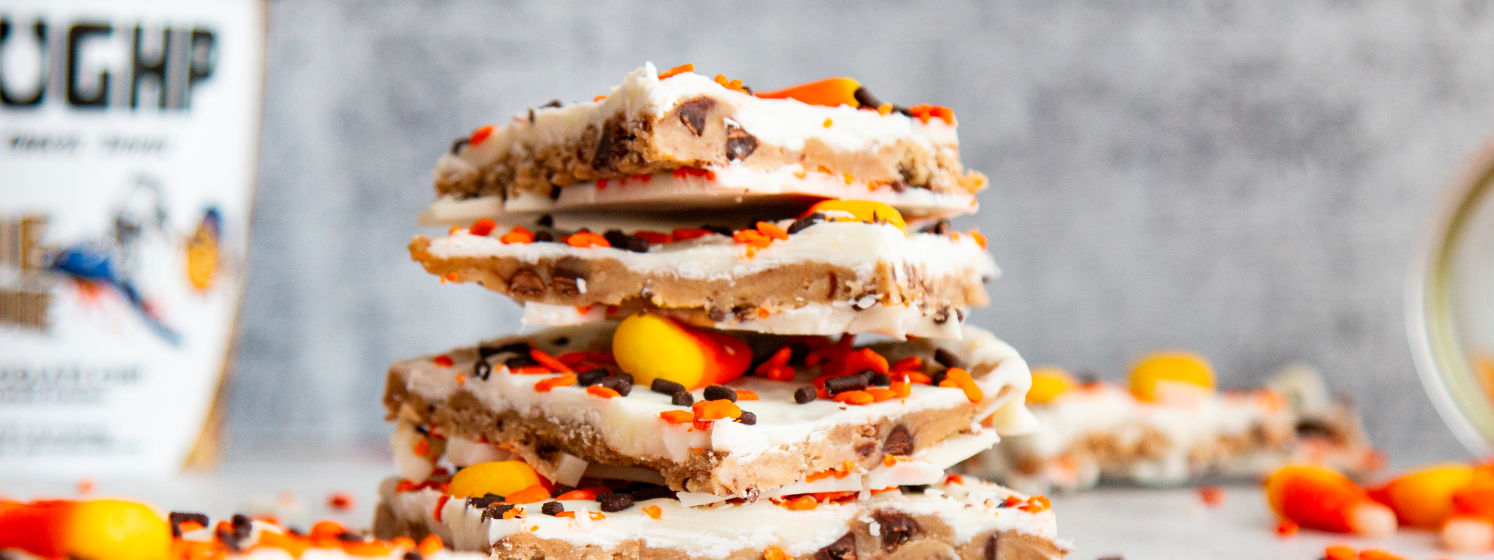 Boo! It’s Halloween Cookie Dough Bark