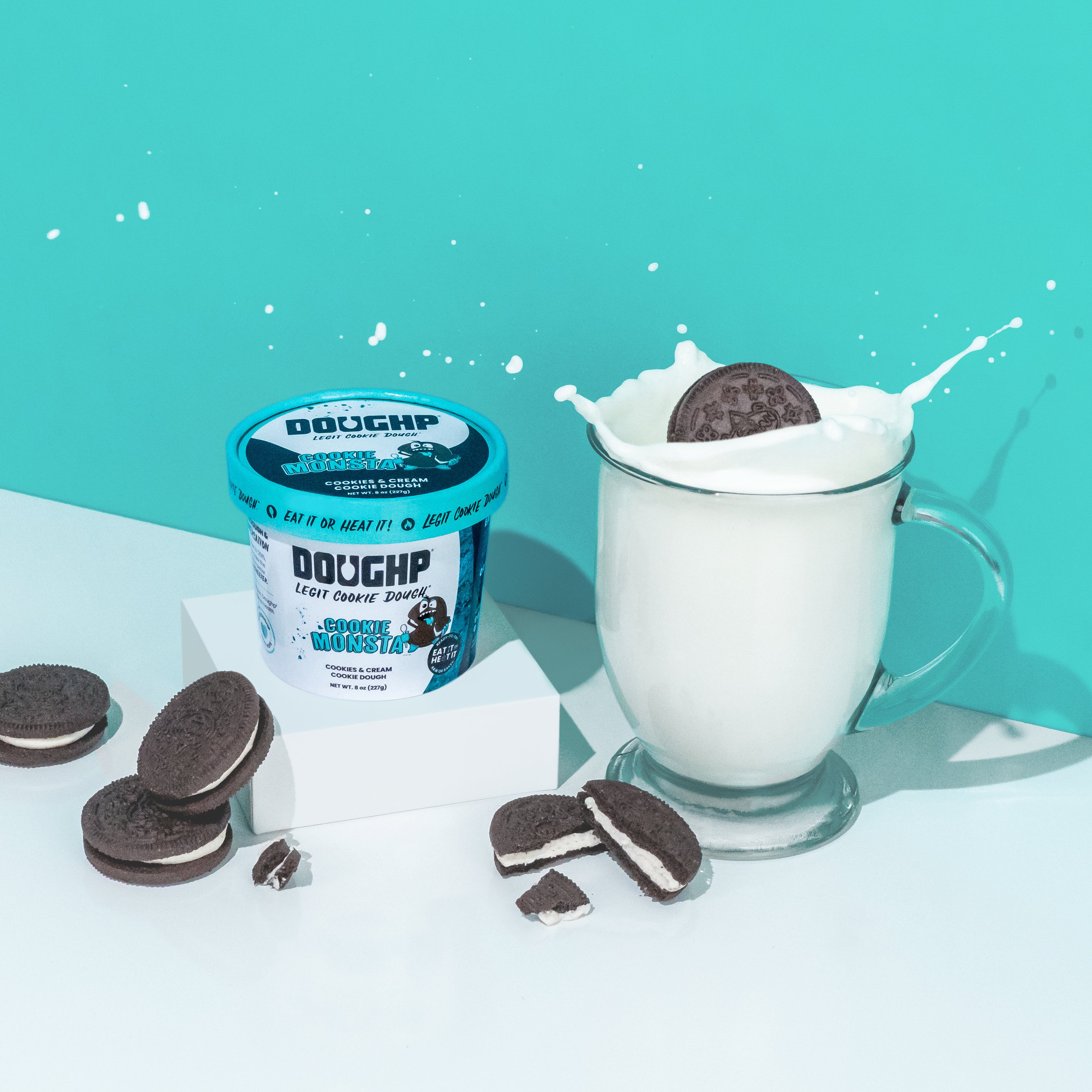Cookies & Cream Cookie Dough | Edible & Bakeable – Doughp Cookie Dough