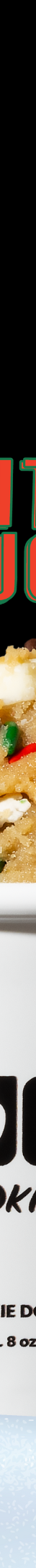 Close up shot of Doughp's holiday 3-pack including Santa's Doughp, Naughty and Nice, and Ride or Die flavors