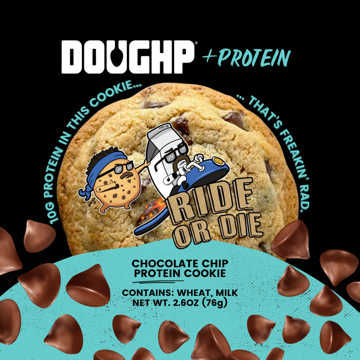 Chocolate Chip Protein Cookies | 10G Protein Per Cookie – Doughp
