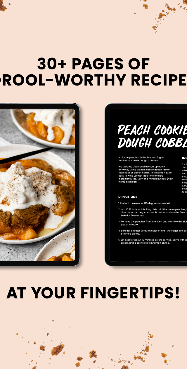 preview of digital cookbook recipes