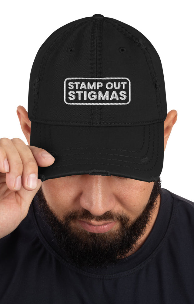 Stamp Out Stigmas Distressed Dad Hat