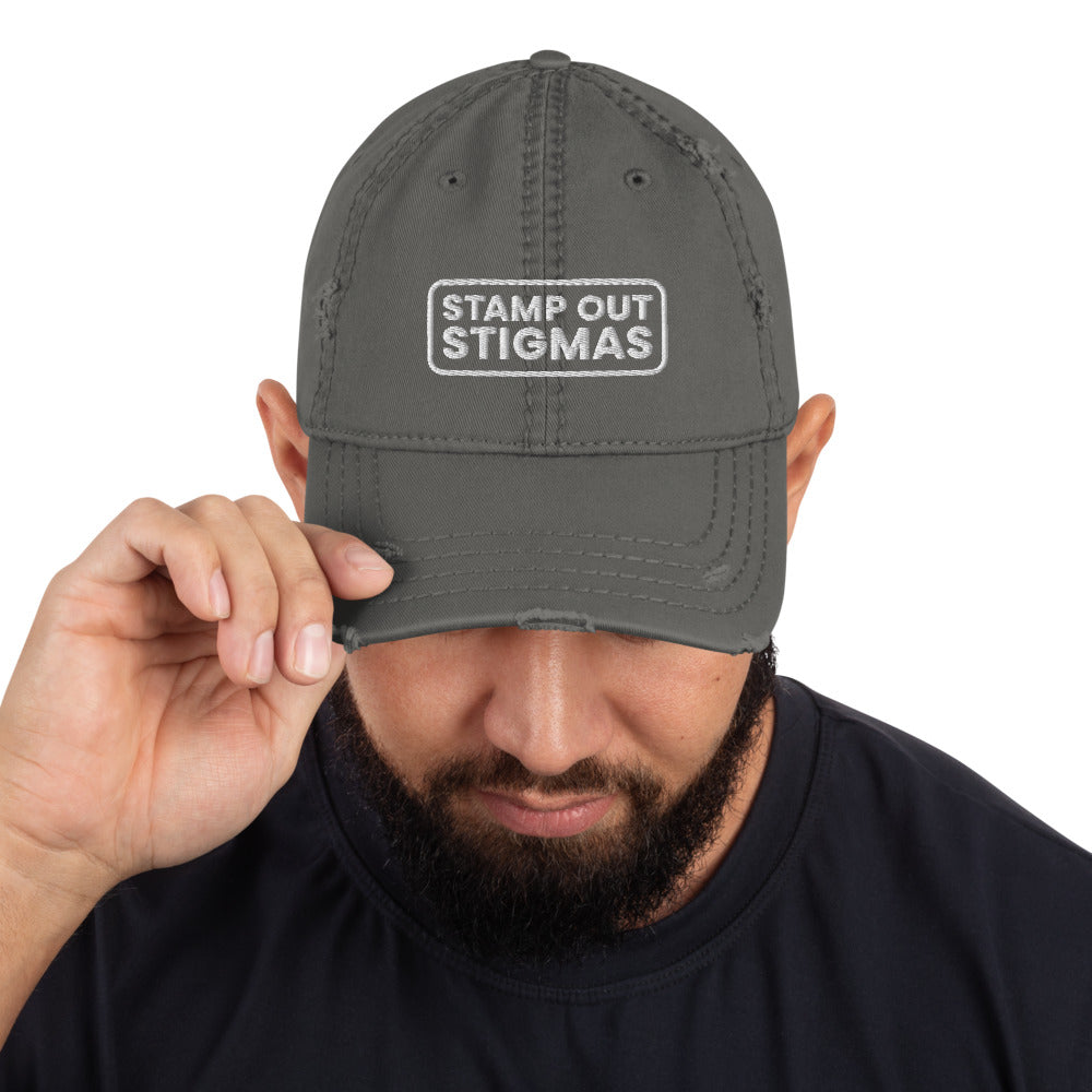 Stamp Out Stigmas Distressed Dad Hat