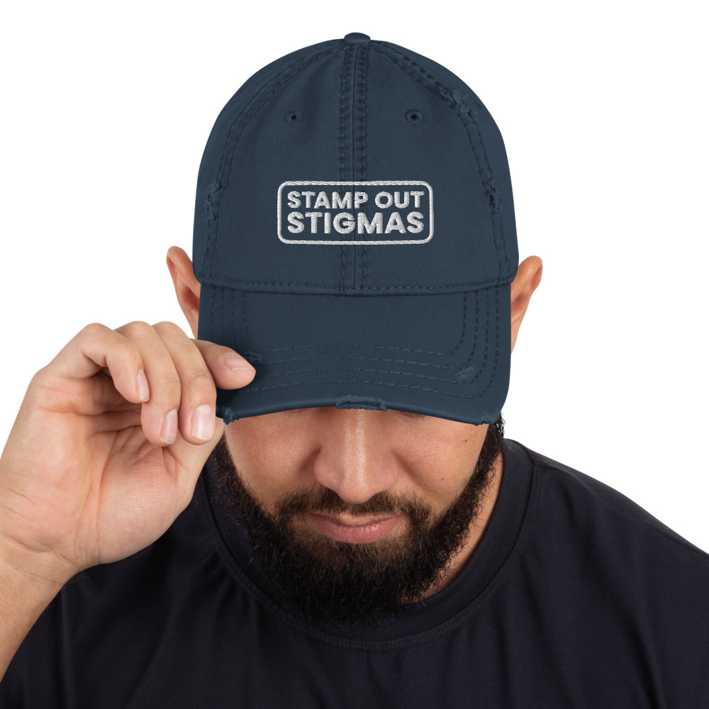 Stamp Out Stigmas Distressed Dad Hat