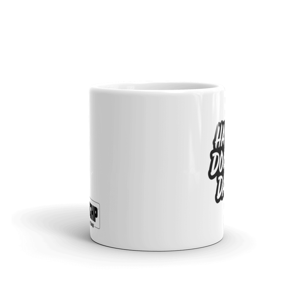 Have a Doughp day White glossy mug