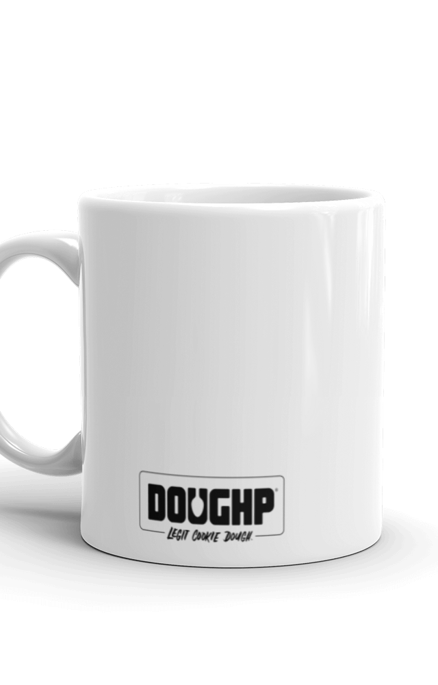 Have a Doughp day White glossy mug
